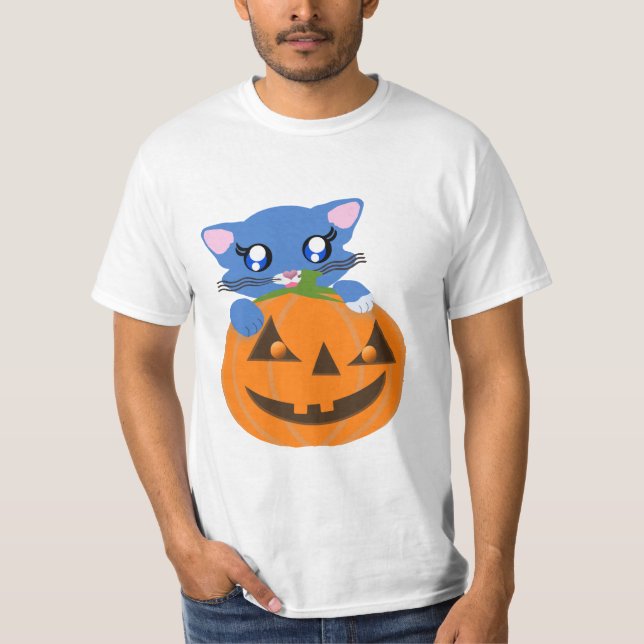 Skye Pumpkin Toon Kattunge Basic Shirt Tee (Framsida)