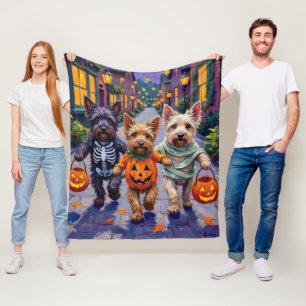 Skye Terrier Busar-söndags Halloween-kostymer Fleecefilt