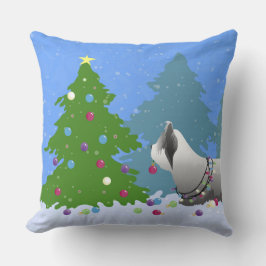 Skye Terrier Decorrier Julgran - Forest Kudde