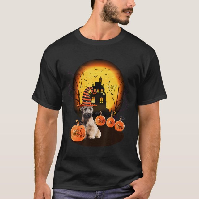 Skye Terrier Halloween For Kids Mom Dad Love Dog T Shirt (Framsida)