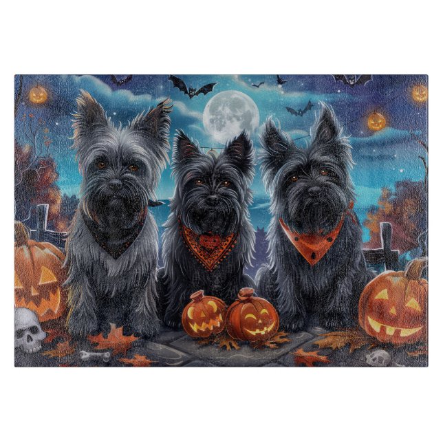 Skye Terrier Halloween Kuslig (Framsidan)
