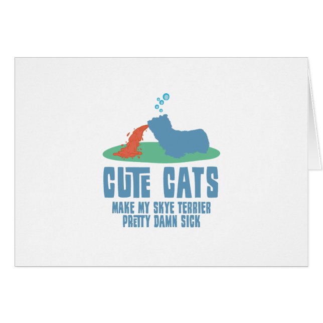 Skye Terrier Hälsningskort (Framsidan Horizontal)