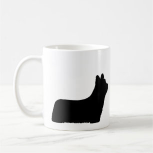 Skye Terrier Hund aveln Silhouettes Kaffemugg