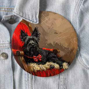 Skye Terrier Hund julafton Knapp