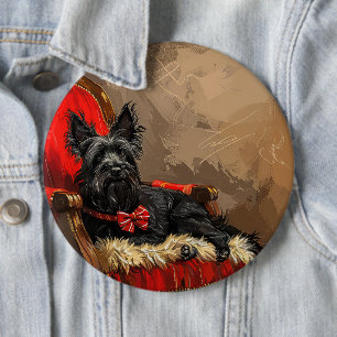 Skye Terrier Hund julafton Knapp