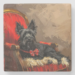 Skye Terrier Hund julafton Stenunderlägg