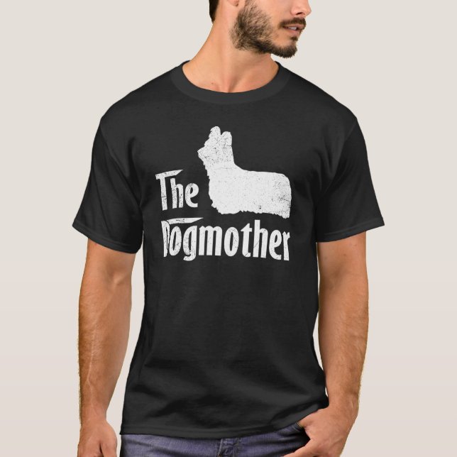 Skye Terrier Hund Mamma Mors dag T Shirt (Framsida)