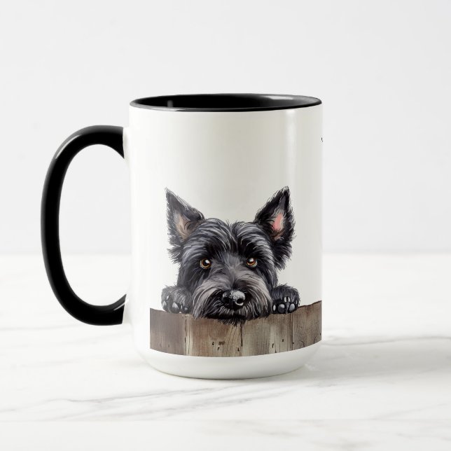 Skye Terrier Hund Mugg (Vänster)