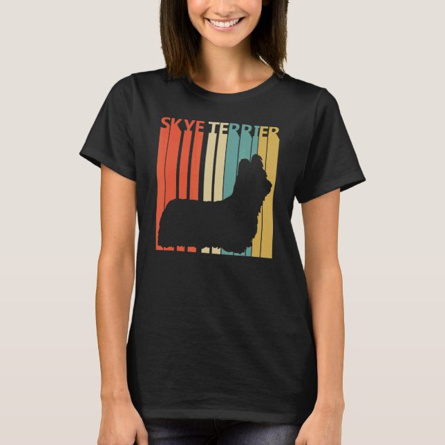 Skye Terrier Hund T Shirt (Framsida)