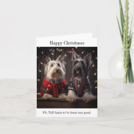 Skye Terrier Hundar julkort Kort