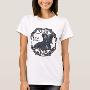 Skye Terrier i keltisk knutkonst T Shirt