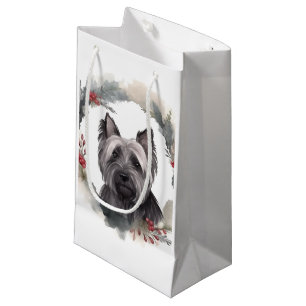 Skye Terrier-jul-andedräkt Festive Valp