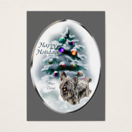 Skye Terrier-julgåvor Visitkort