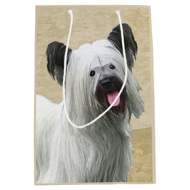 Skye Terrier-målning - Cute Original Hund Art (Framsidan)