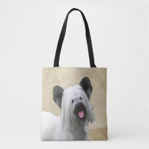 Skye Terrier-målning - Cute Original Hund Art Tygkasse