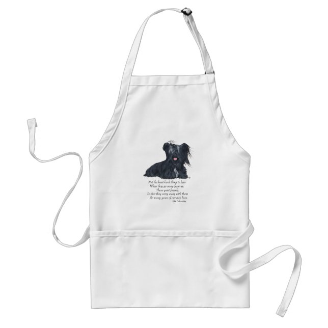 Skye Terrier Minne Förkläde (Framsidan)