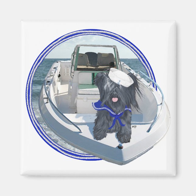 Skye Terrier på båten Magnet (Framsidan)