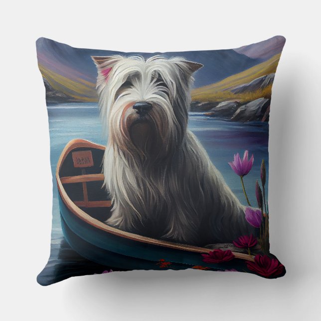 Skye Terrier på en åra: Ett naturskönt äventyr Kudde (Baksida)