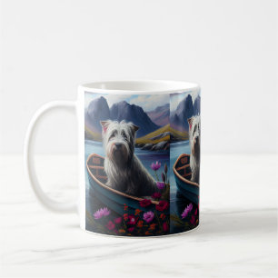 Skye Terrier på en Paddle: En Scenia Äventyr Kaffemugg
