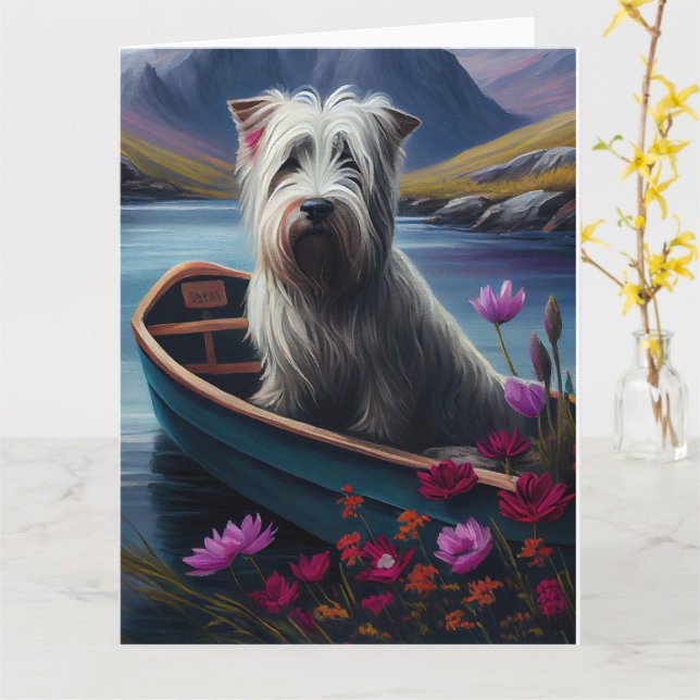 Skye Terrier på en Paddle: En Scenia Äventyr Kort (Gul blomma)