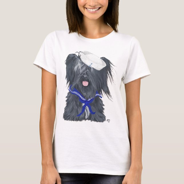 Skye Terrier Sailor T Shirt (Framsida)