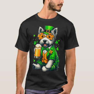 Skye Terrier Saint Paddys Day Costume för Älskare T Shirt