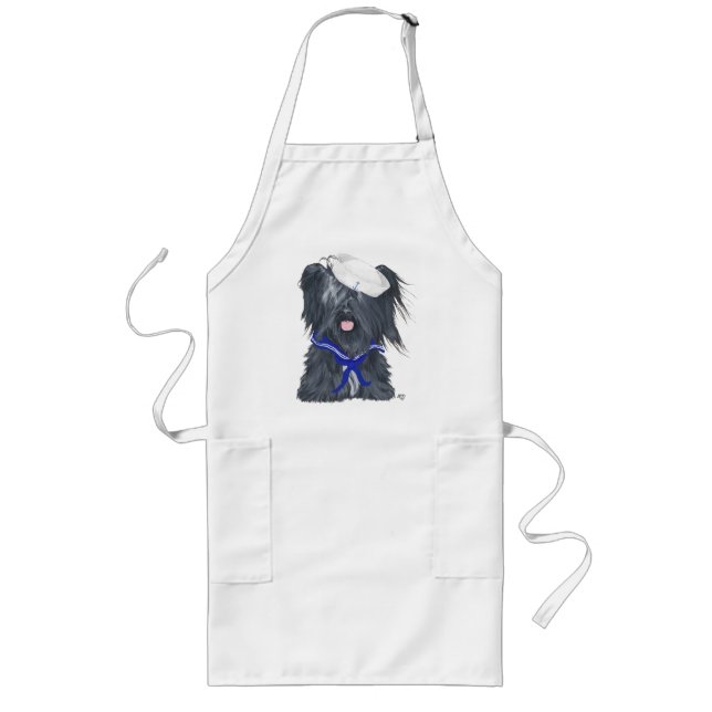 Skye Terrier Sjöman Långt Förkläde (Framsidan)