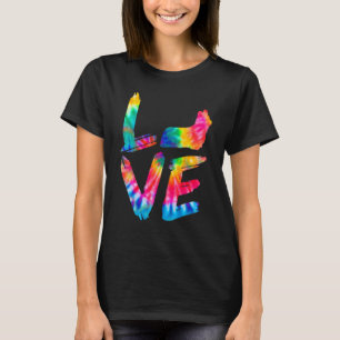 Skye Terrier Tie Dye Kärlek Hund Mamma Pappa T Shirt