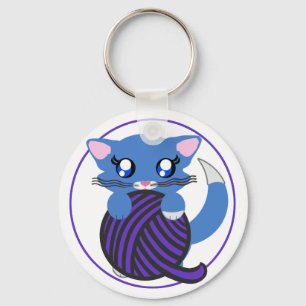Skye Toon kattungekattunge Keychain Nyckelring