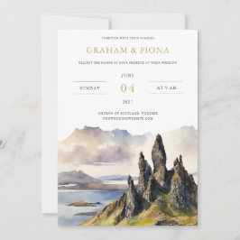 Skye Watercolor Invitation Inbjudningar