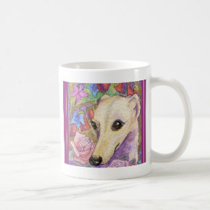 Skygga blomman Whippet Kaffemugg