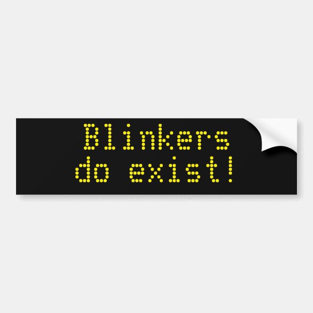 Skygglappar finns! bildekal (Framsidan)