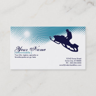 skyhög snowmobile visitkort