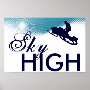 skyhög snowmobiling poster