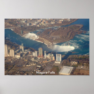 Skyhögt beskåda av Niagara Falls Poster