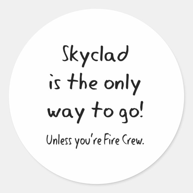skyklad runt klistermärke (Framsida)