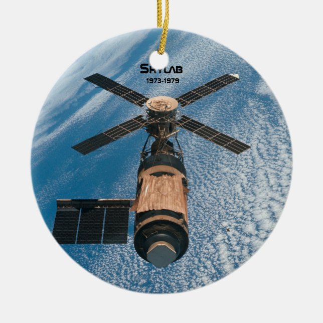 Skylab Space Station Julgransprydnad Keramik (Framsidan)