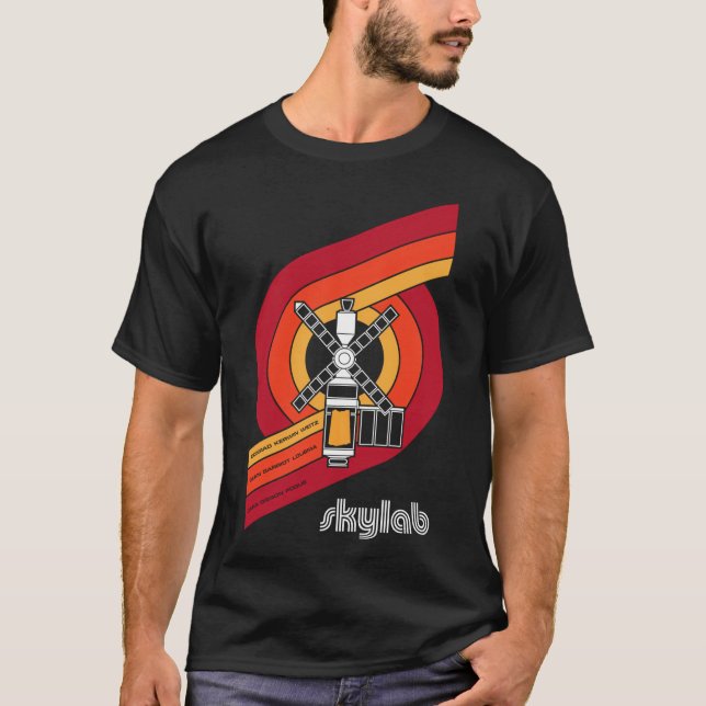 Skylab - stor utskrift t shirt (Framsida)
