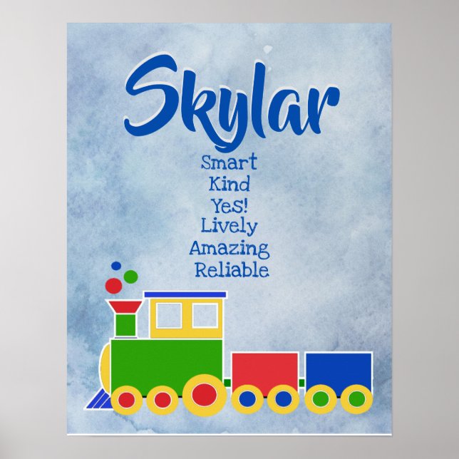 Skylar Namn Poster (Framsidan)
