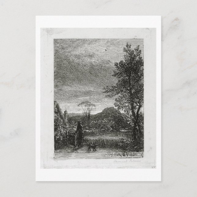 Skylark (etsning) vykort (Framsida)