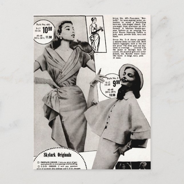 Skylark Original Dress Design Vykort (Framsida)