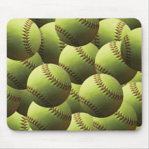 Skyld över brister gul softball musmatta