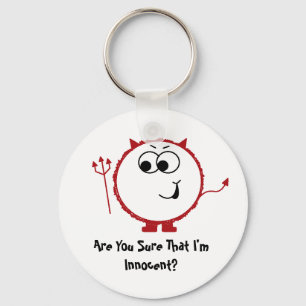 Skyldig djävulen Weeble Keychain Nyckelring