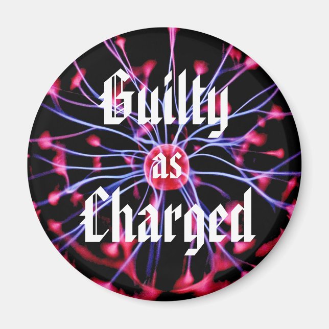 Skyldig som charmig plasma Boll Magnet (Framsidan)