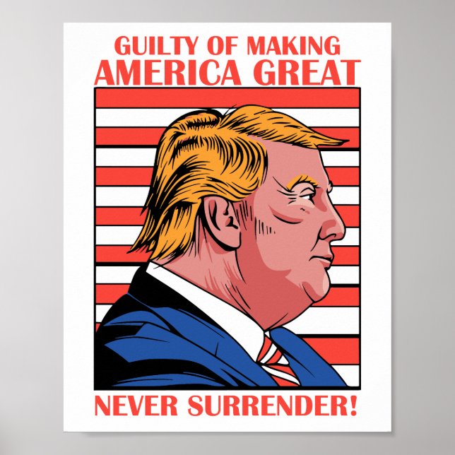 Skyldigheten att Skapar Amerika Underbar Trump Mug Poster (Framsidan)