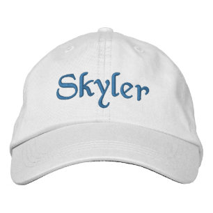 Skyler Embroided Baseball Cap / Hat Blue Broderad Keps