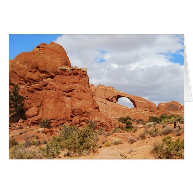 Skyline Arch, Arches National Park, Utah, kort (Framsidan Horizontal)