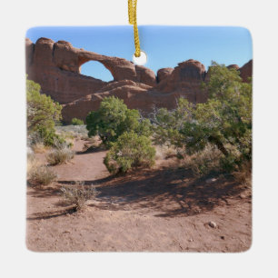 Skyline Arch vid Arches National Park Julgransprydnad Keramik