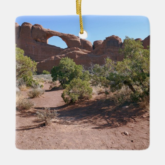 Skyline Arch vid Arches National Park Julgransprydnad Keramik (Framsida)