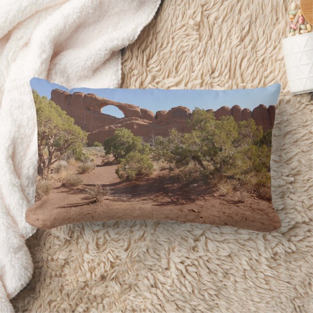 Skyline Arch vid Arches National Park Lumbarkudde (Filt)